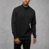 TravisMathew mens Cloud Quarter Zip 2.0(Black)