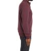 TravisMathew mens Cloud Quarter Zip 2.0(Heather Dark Red)