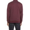 TravisMathew mens Cloud Quarter Zip 2.0(Heather Dark Red)