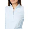 TravisMathew womens Cloud 1/2 Zip(Heather Kentucky Blue)