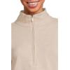 TravisMathew womens Cloud 1/2 Zip(Heather Natural)