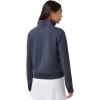 TravisMathew womens Cloud 1/2 Zip(Heather Navy Blazer)