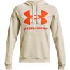Under Armour Men’s Rival Fleece Sportstyle Logo Hoodie((279) Stone / / Team Orange)