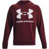 Under Armour Men’s Rival Fleece Sportstyle Logo Hoodie((690) Chestnut Red / / Onyx White)