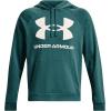 Under Armour Men’s Rival Fleece Sportstyle Logo Hoodie((722) Coastal Teal / / Onyx White)