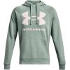 Under Armour Men’s Rival Fleece Sportstyle Logo Hoodie((781) Opal Green / / Onyx White)