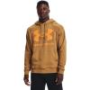 Under Armour Men’s Rival Fleece Sportstyle Logo Hoodie(Antique Ochre (277)/Omega Orange)