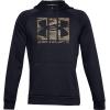 Under Armour Men’s Rival Fleece Sportstyle Logo Hoodie(Black (001)/Ua Barren Camo)