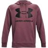 Under Armour Men’s Rival Fleece Sportstyle Logo Hoodie(Blur (652)/Black)