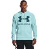 Under Armour Men’s Rival Fleece Sportstyle Logo Hoodie(Breeze (441)/Dark Cyan)