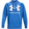 Under Armour Men’s Rival Fleece Sportstyle Logo Hoodie(Brilliant Blue (787)/Onyx White)