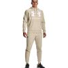 Under Armour Men’s Rival Fleece Sportstyle Logo Hoodie(Khaki Base Light Heather (289)/Onyx White)