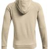Under Armour Men’s Rival Fleece Sportstyle Logo Hoodie(Khaki Base Light Heather (289)/Onyx White)