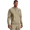 Under Armour Men’s Rival Fleece Sportstyle Logo Hoodie(Khaki Gray Light Heather (038)/Gray)