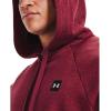 Under Armour Men’s Rival Fleece Sportstyle Logo Hoodie(League Red Light Heather (626)/Onyx White)