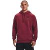 Under Armour Men’s Rival Fleece Sportstyle Logo Hoodie(League Red Light Heather (626)/Onyx White)