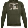 Under Armour Men’s Rival Fleece Sportstyle Logo Hoodie(Marine Od Green (390)/Ua Barren Camo)