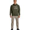 Under Armour Men’s Rival Fleece Sportstyle Logo Hoodie(Marine Od Green (390)/Ua Barren Camo)