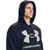 Under Armour Men’s Rival Fleece Sportstyle Logo Hoodie(Midnight Navy (410)/Onyx White)