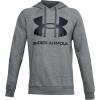 Under Armour Men’s Rival Fleece Sportstyle Logo Hoodie(Pitch Gray Light Heather (012)/Black)