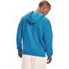 Under Armour Men’s Rival Fleece Sportstyle Logo Hoodie(Radar Blue (422)/Onyx White)