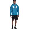 Under Armour Men’s Rival Fleece Sportstyle Logo Hoodie(Radar Blue (422)/White)