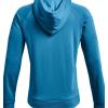 Under Armour Men’s Rival Fleece Sportstyle Logo Hoodie(Radar Blue (422)/White)