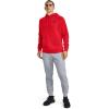 Under Armour Men’s Rival Fleece Sportstyle Logo Hoodie(Red (600)/Onyx White)