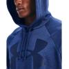 Under Armour Men’s Rival Fleece Sportstyle Logo Hoodie(Tech Blue Light Heather (432)/Indigo)