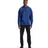 Under Armour Men’s Rival Fleece Sportstyle Logo Hoodie(Tech Blue Light Heatherindigo)