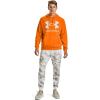 Under Armour Men’s Rival Fleece Sportstyle Logo Hoodie(Vibe Orange (850)/Onyx White)