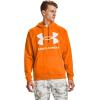 Under Armour Men’s Rival Fleece Sportstyle Logo Hoodie(Vibe Orange (850)/Onyx White)