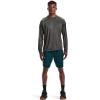 Under Armour mens Tech 2.0 Long Sleeve T-shirt(Carbon Heather (090)/Black)