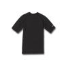 Volcom Mens Solid UPF 50+ Short Sleeve RashguardRash Guard Shirt(Black 1)
