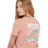 Volcom Womens Short Sleeve Pocket Dial Tee – Crew Neck T-Shirt with Chest Pocket and Screen Print(Light Mauve)