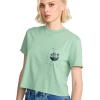 Volcom Womens Short Sleeve Pocket Dial Tee – Crew Neck T-Shirt with Chest Pocket and Screen Print(Sea Green)