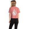 Volcom Womens Short Sleeve Pocket Dial Tee – Crew Neck T-Shirt with Chest Pocket and Screen Print(Sepia)