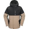 Volcom mens L Insulated Gore-tex® Jacket(Chestnut Brown)