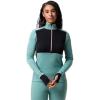 Backcountry, Cedars RWS Merino Mid-Wt Baselayer 1/4-Zip Top – Women’s(Oil Blue/Black)