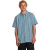 Billabong Mens Classic Sundays Woven Short Sleeve Shirt(Charcoal/Navy)