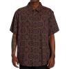 Billabong Mens Classic Sundays Woven Short Sleeve Shirt(Rust)