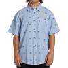 Billabong Mens Classic Sundays Woven Short Sleeve Short Sleeve Shirt(Blue Suede)