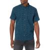 Billabong Mens Classic Sundays Woven Short Sleeve Short Sleeve Shirt(Dark Navy)