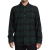 Billabong Mens Coastline Long Sleeve Flannel Shirt(Black)