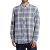 Billabong Mens Coastline Long Sleeve Flannel Shirt(Slate Blue)