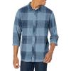 Billabong Mens Coastline Long Sleeve Flannel Shirt(Slate Blue Plaid)