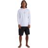Billabong Women’s Standard All Day Wave Loose Fit Long Sleeve Rashguard(White)