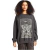 Billabong womens Ride in Oversized Crewneck Sweatshirt(Black Sands 5)