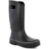 Bogs Mens Waterproof Rubber Rain Boot(Black)