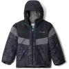 Columbia Boys’ Lightning Lift Iii Printed Jacket(Black Warp Plaid/City Grey)